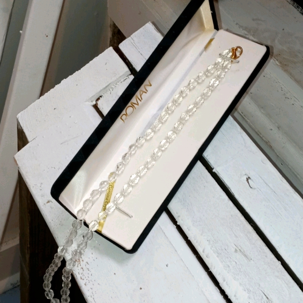 Vintage Crystal beaded necklace